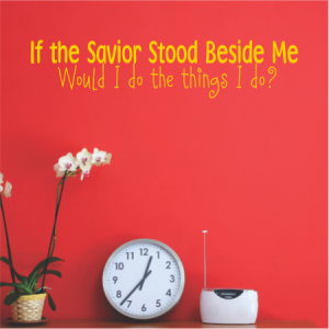 If the savior stood beside me
Would I do the things I do?