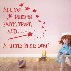 All you need is faith, trust, and
a little pixie dust!