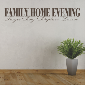 Family Home Evening
Prayer Song Scripture Lesson