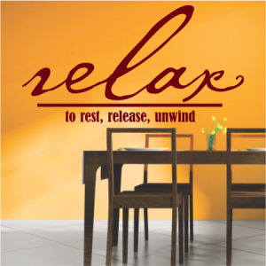 Relax to rest, release, unwind