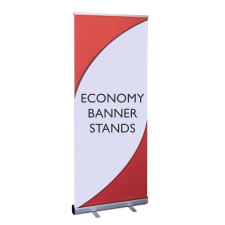 Custom Roll Up Retractable Economy Banner Stands For Cheap